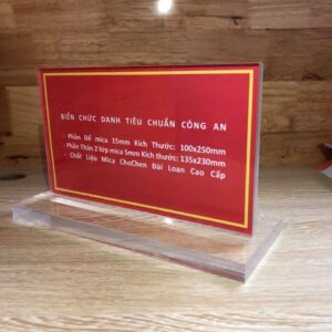 kich thước biển chức danh công an