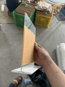 menu mica a5 đế trắng