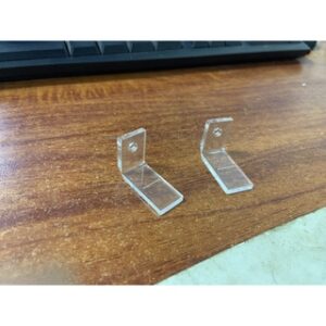 chân mica gắn chữ quảng cáo trong suốt